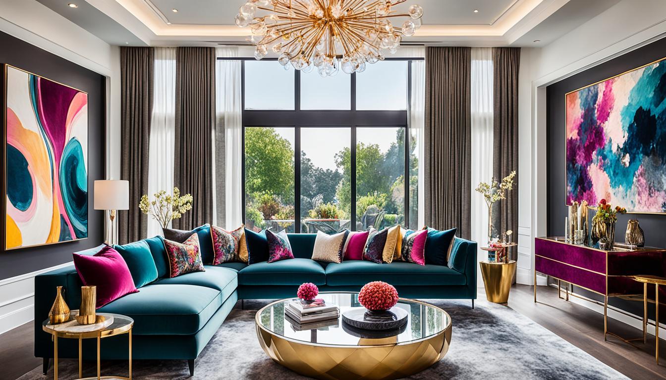 Colourful Creativity in Luxury Living Rooms